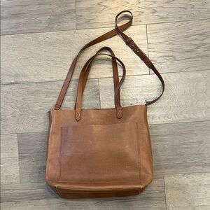 Madewell leather messenger.